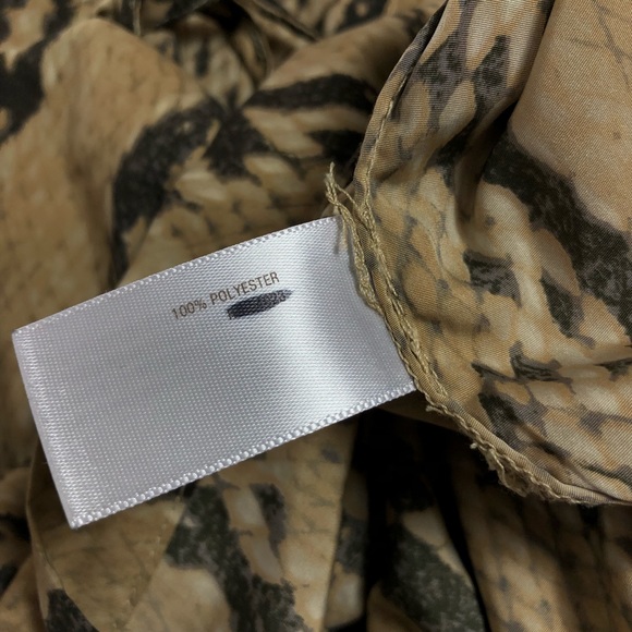 Vintage Reynah Silky Lightweight Waist Shift Snake Print Low Drop Dress - Picture 8 of 8